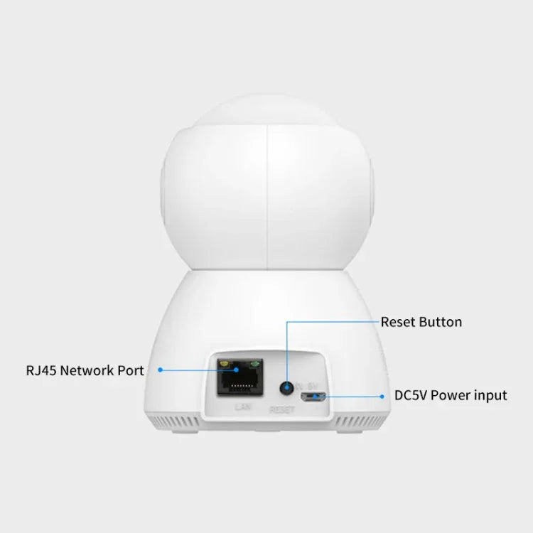 Câmara IP Pan-Tilt V380 YT24 1.0MP WiFi de Segurança Inteligente, Suporta Cartão TF / Áudio Bidirecional / Detecção de Movimento / Visão Noturna, YT24 1.0MP