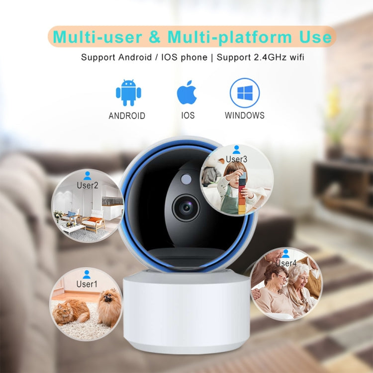 Câmara IP WiFi de Segurança Inteligente YT50-2 3.0MP Rotação 360, Suporta Cartão TF / Áudio Bidirecional / Deteção de Movimento / Visão Noturna, YT50-2