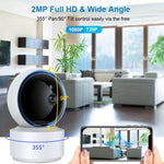 Câmara IP WiFi de Segurança Inteligente YT50-2 3.0MP Rotação 360, Suporta Cartão TF / Áudio Bidirecional / Deteção de Movimento / Visão Noturna, YT50-2
