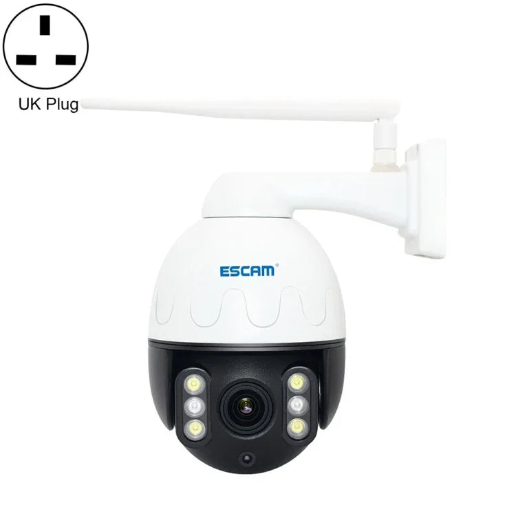 Câmara IP WiFi Impermeável ESCAM Q5068 H.265 5MP Pan / Tilt / Zoom 4X, Suporta ONVIF, Comunicação Bidirecional e Visão Noturna, Ficha AU, Ficha UK, Ficha US, Ficha EU, Ficha AU