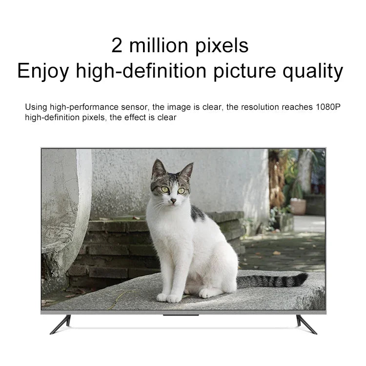 Q4 Câmara IP Sem Fios 2.0 Milhões de Pixels 1080P HD, Suporta Deteção de Movimento & Áudio Bidirecional & Visão Noturna por Infravermelhos & Cartão TF, Ficha US, Q4