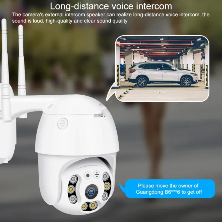 Câmara IP WiFi HD 1080P QX21, Suporta Visão Noturna & Detecção de Movimento & Áudio Bidirecional & Cartão TF, Ficha AU, QX21
