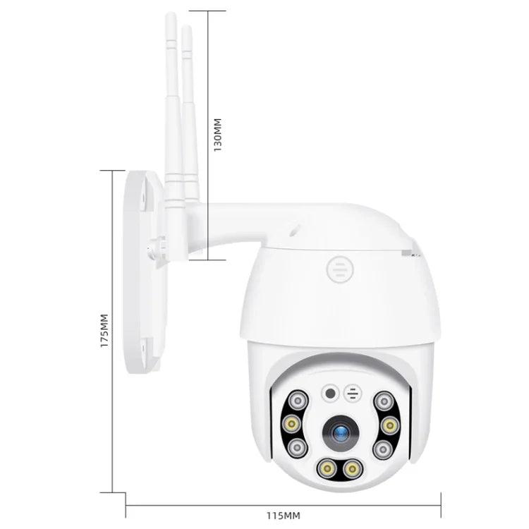 Câmara IP WiFi HD 1080P QX21, Suporta Visão Noturna & Detecção de Movimento & Áudio Bidirecional & Cartão TF, Ficha AU, QX21