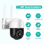 Câmara IP WiFi QX29 3.0MP HD, Suporta Visão Noturna & Deteção de Movimento & Áudio Bidirecional & Cartão TF, Ficha AU, QX29