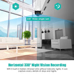 Câmara IP WiFi QX29 3.0MP HD, Suporta Visão Noturna & Deteção de Movimento & Áudio Bidirecional & Cartão TF, Ficha AU, QX29