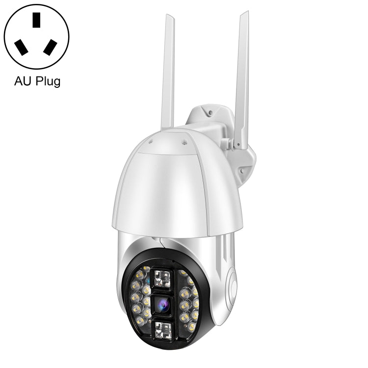 Câmara Panorâmica PTZ WIFI Rotativa 360 Graus 1080P QX33, Suporta Cor Total Dia e Noite & Intercomunicador de Voz Bidirecional & Alarme de Detecção de Movimento & Reprodução de Vídeo & Cartão TF de 64GB, Ficha AU, QX33
