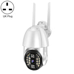 Câmara Panorâmica PTZ WIFI Rotativa 360 Graus 1080P QX33, Suporta Cor Total Dia e Noite & Intercomunicador de Voz Bidirecional & Alarme de Detecção de Movimento & Reprodução de Vídeo & Cartão TF de 64GB, Ficha AU, QX33