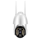 Câmara Panorâmica PTZ WIFI Rotativa 360 Graus 1080P QX33, Suporta Cor Total Dia e Noite & Intercomunicador de Voz Bidirecional & Alarme de Detecção de Movimento & Reprodução de Vídeo & Cartão TF de 64GB, Ficha AU, QX33