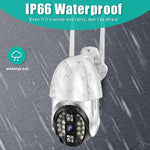 Câmara Panorâmica PTZ WIFI Rotativa 360 Graus 1080P QX33, Suporta Cor Total Dia e Noite & Intercomunicador de Voz Bidirecional & Alarme de Detecção de Movimento & Reprodução de Vídeo & Cartão TF de 64GB, Ficha AU, QX33