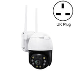 QX36 1080P 3.0MP Lente 3.6mm IP65 à prova de água PTZ Câmara WIFI Rotativa 360 Graus, Suporte para Cor Completa Dia e Noite & Intercomunicador Bidirecional & Detecção de Movimento Humanoide & Reprodução de Vídeo & Cartão TF 128GB, Ficha AU, QX36