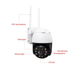 QX36 1080P 3.0MP Lente 3.6mm IP65 à prova de água PTZ Câmara WIFI Rotativa 360 Graus, Suporte para Cor Completa Dia e Noite & Intercomunicador Bidirecional & Detecção de Movimento Humanoide & Reprodução de Vídeo & Cartão TF 128GB, Ficha AU, QX36