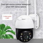 QX36 1080P 3.0MP Lente 3.6mm IP65 à prova de água PTZ Câmara WIFI Rotativa 360 Graus, Suporte para Cor Completa Dia e Noite & Intercomunicador Bidirecional & Detecção de Movimento Humanoide & Reprodução de Vídeo & Cartão TF 128GB, Ficha AU, QX36