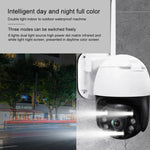 QX36 1080P 3.0MP Lente 3.6mm IP65 à prova de água PTZ Câmara WIFI Rotativa 360 Graus, Suporte para Cor Completa Dia e Noite & Intercomunicador Bidirecional & Detecção de Movimento Humanoide & Reprodução de Vídeo & Cartão TF 128GB, Ficha AU, QX36