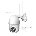 Câmara HD WiFi Sem Fios com 10 Luzes IR Visão Noturna Q10 para Exterior com Rotação Remota por Telemóvel, Suporta Vídeo de Deteção de Movimento / Alarme e Gravação, Ficha UK, Q10 Visão Noturna IR