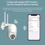 Câmara HD WiFi Sem Fios com 10 Luzes IR Visão Noturna Q10 para Exterior com Rotação Remota por Telemóvel, Suporta Vídeo de Deteção de Movimento / Alarme e Gravação, Ficha UK, Q10 Visão Noturna IR