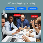 Câmara HD WiFi Sem Fios com 10 Luzes IR Visão Noturna Q10 para Exterior com Rotação Remota por Telemóvel, Suporta Vídeo de Deteção de Movimento / Alarme e Gravação, Ficha UK, Q10 Visão Noturna IR