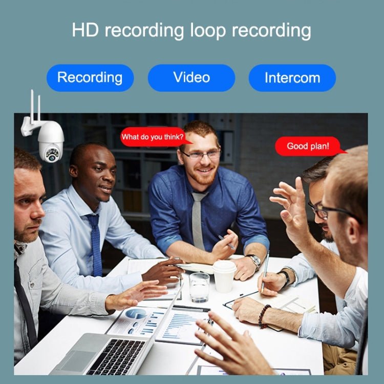 Câmara HD WiFi Sem Fios com 10 Luzes IR Visão Noturna Q10 para Exterior com Rotação Remota por Telemóvel, Suporta Vídeo de Deteção de Movimento / Alarme e Gravação, Ficha UK, Q10 Visão Noturna IR