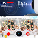 ESCAM Q8 Câmara IP WiFi 960P com Lente Olho de Peixe 360 Graus 1.3MP, Suporta Deteção de Movimento / Visão Noturna, Distância IR: 5-10m, Ficha AU, Q8 Ficha US, Q8  Ficha AU, Q8 Ficha EU, Q8 Ficha UK