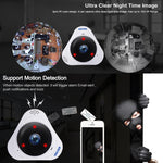 ESCAM Q8 Câmara IP WiFi 960P com Lente Olho de Peixe 360 Graus 1.3MP, Suporta Deteção de Movimento / Visão Noturna, Distância IR: 5-10m, Ficha AU, Q8 Ficha US, Q8  Ficha AU, Q8 Ficha EU, Q8 Ficha UK