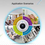 ESCAM Q8 Câmara IP WiFi 960P com Lente Olho de Peixe 360 Graus 1.3MP, Suporta Deteção de Movimento / Visão Noturna, Distância IR: 5-10m, Ficha AU, Q8 Ficha US, Q8  Ficha AU, Q8 Ficha EU, Q8 Ficha UK