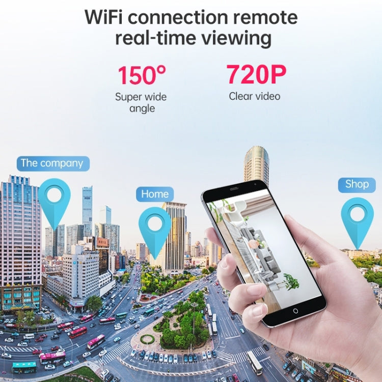Câmara de Rede Sem Fios Wifi A9 720P Gravador Grande Angular, A9 720P (Branco), A9 720P (Preto)