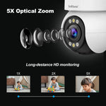 Sistema de Câmara de Segurança Doméstica Sem Fios de Baixo Consumo SriHome SH046 4.0 Milhões de Pixels FHD, SH046