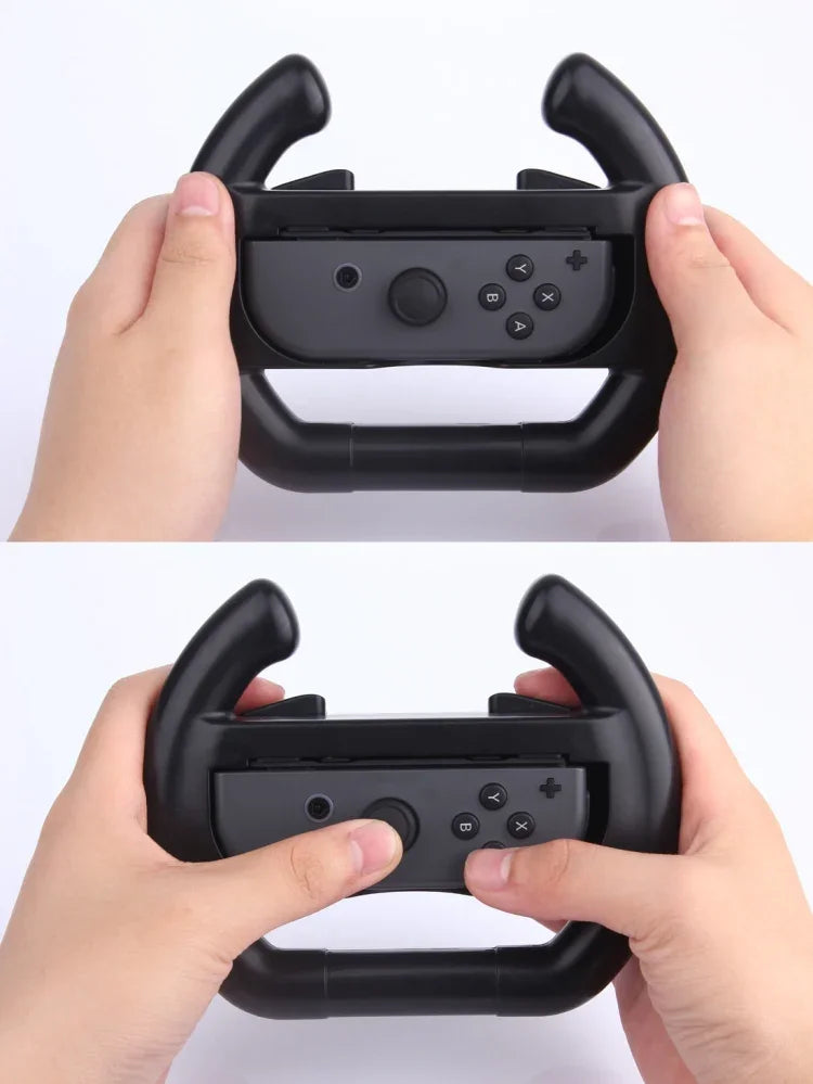 Volante de Jogo Semicircular para Comando Nintendo Switch Joy-Con (Não Incluído), Volante Semicircular