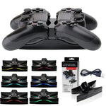 Base de Carregamento em Forma de UFO Especial com 2 x USB / Suporte de Carregamento para Comando PS4 Playstation 4 com LED Multicolorido, Para PS