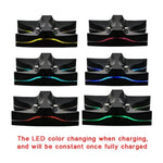 Base de Carregamento em Forma de UFO Especial com 2 x USB / Suporte de Carregamento para Comando PS4 Playstation 4 com LED Multicolorido, Para PS