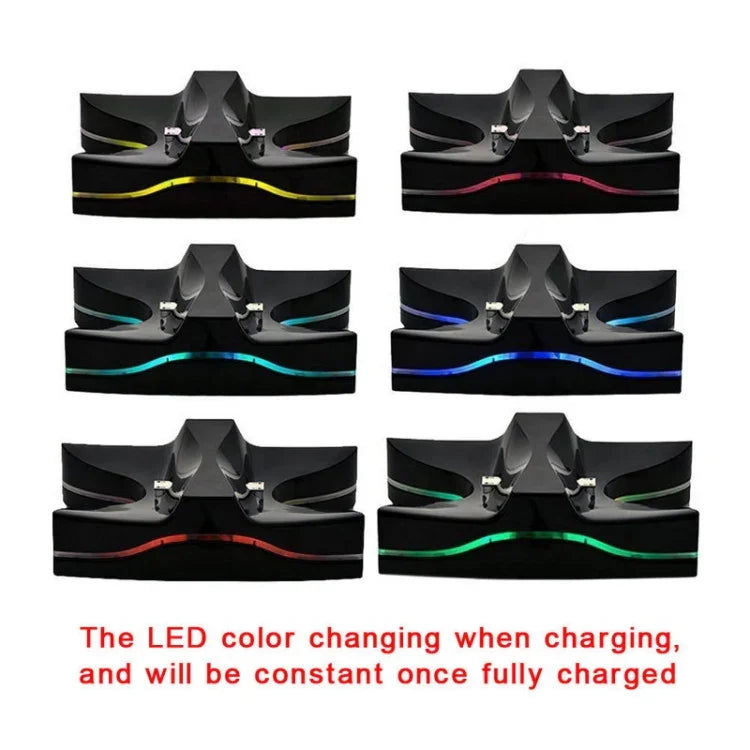 Base de Carregamento em Forma de UFO Especial com 2 x USB / Suporte de Carregamento para Comando PS4 Playstation 4 com LED Multicolorido, Para PS