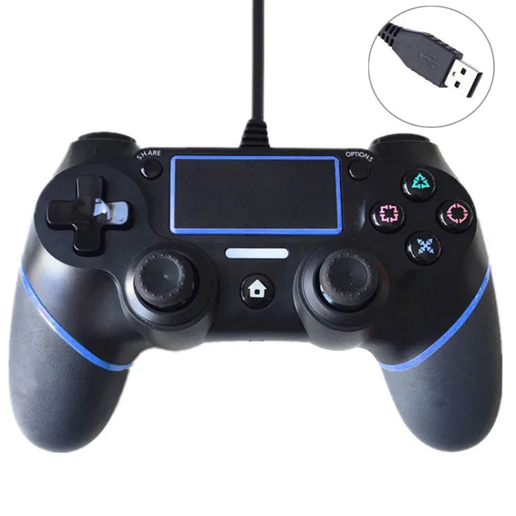 Comando de Jogo com Fio para Sony Playstation PS4
