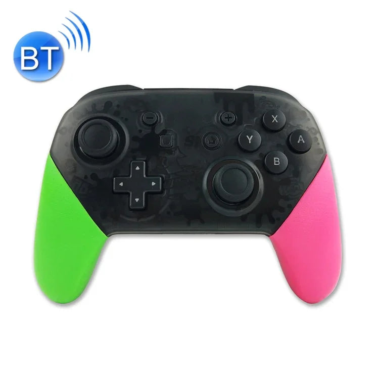 Comando Pro de Jogo Sem Fios com Função de Captura de Ecrã e Vibração para Nintendo Switch (Verde Rosa), Para Nintendo-Switch (Verde Rosa)