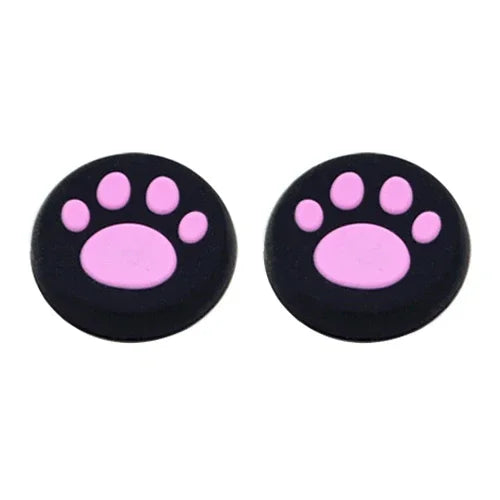 4 PCS Tampas Protetoras de Silicone com Pata de Gato para Joystick de Comando PS4 / PS3 / PS2 / XBOX360 / XBOXONE / WIIU