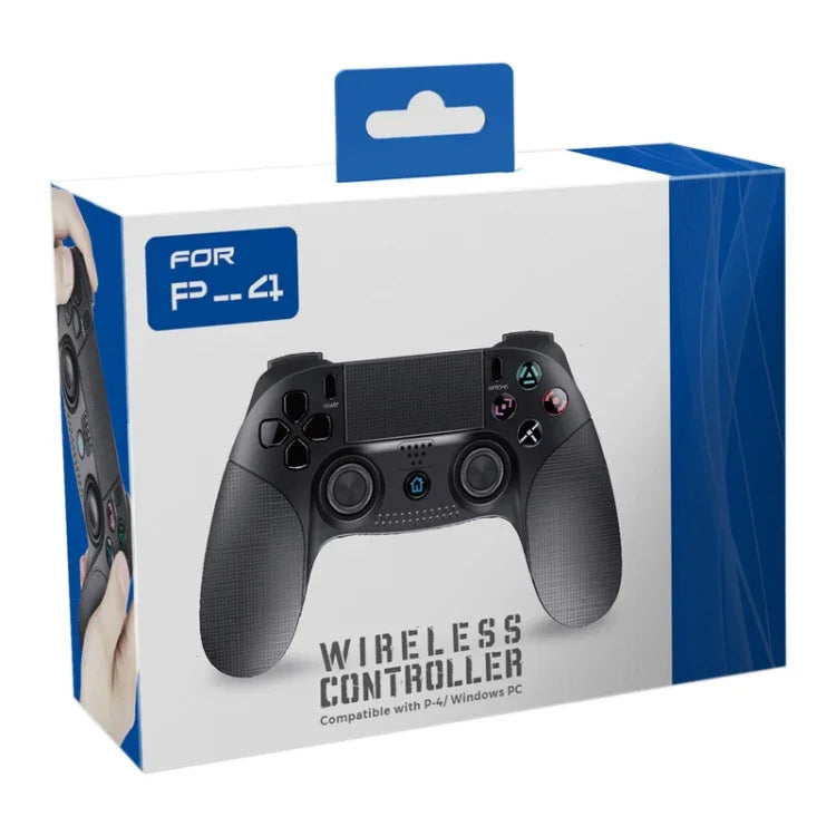 Comando de Jogo Sem Fios com Duplo Motor para Computador PS 4 / PS 3, XB-006 Preto