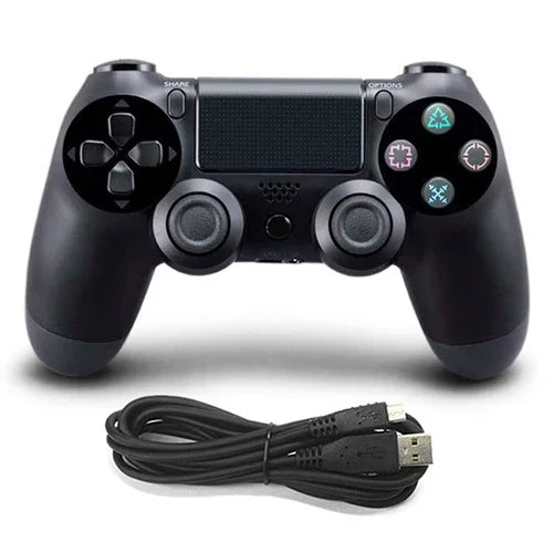 Comando com Fios para Sony PS4, Azul, Branco, Preto