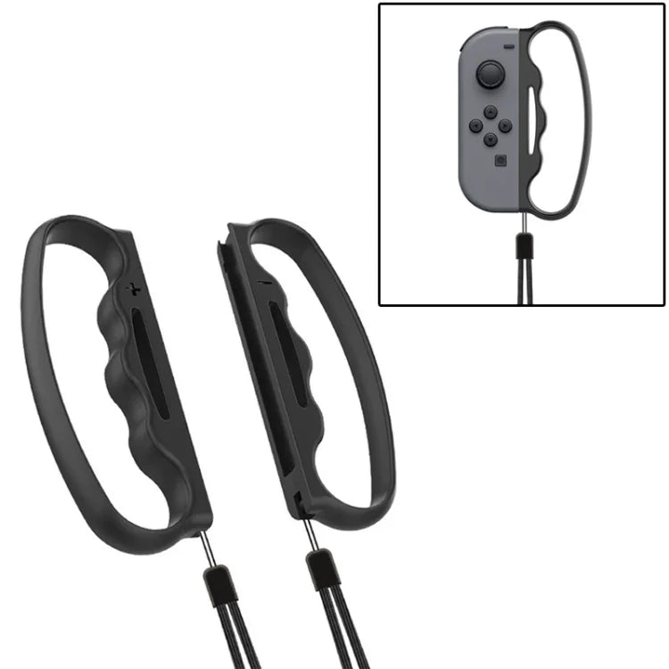 Empunhadura Pequena iPlay para Boxe com Correia para Switch Joy-Con, Preto, Vermelho