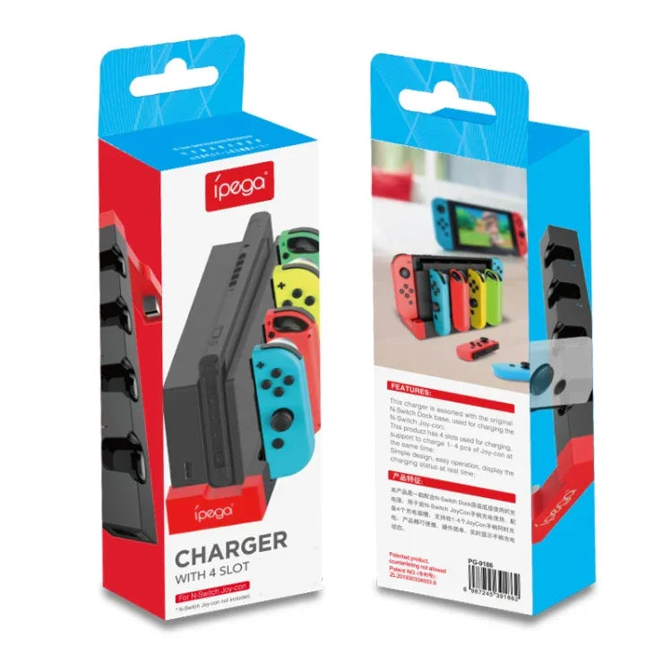 Suporte de Carregamento para Comando iPega PG-9186 com Indicador para Nintendo Switch Joy-Con, PG-9186