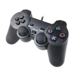 Comando de Jogo com Dupla Vibração e Cabo para PS2