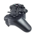 Comando de Jogo com Dupla Vibração e Cabo para PS2