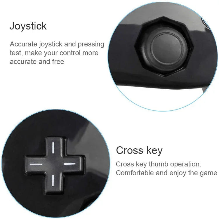 Comando Clássico com Fio para Jogos para Nintendo Wii
