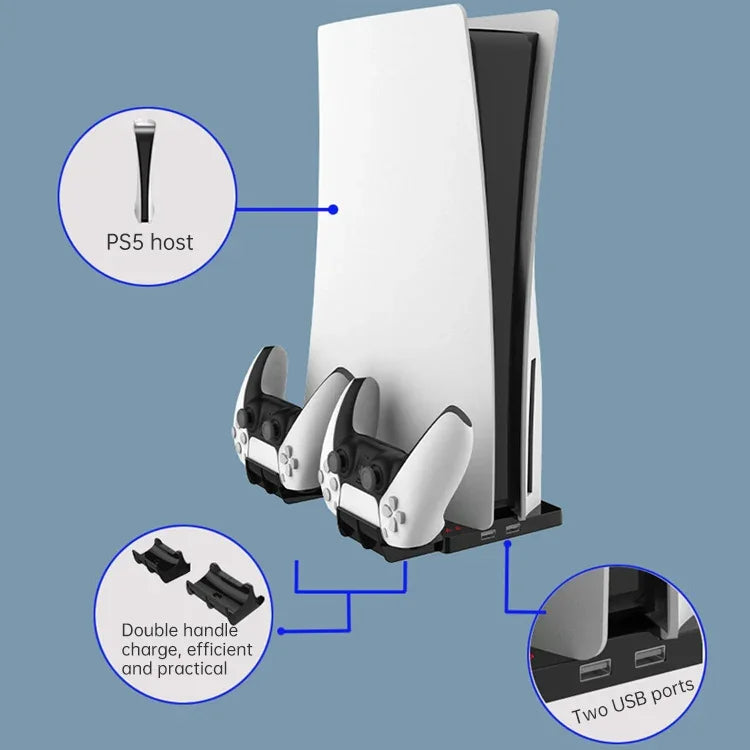 Base Vertical de Carregamento UHD com Pegador para PS5, iPega HBP-269