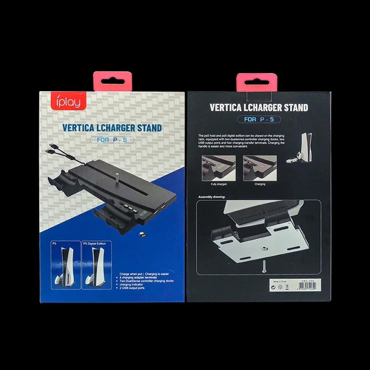 Base Vertical de Carregamento UHD com Pegador para PS5, iPega HBP-269