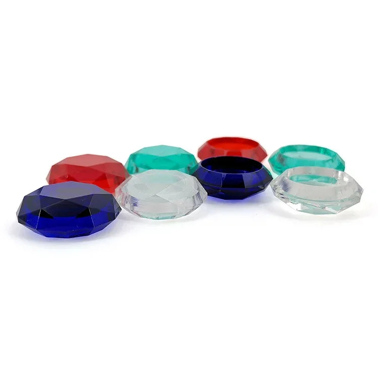 2 Tampas de Textura Diamante para Pegas de Jogos PS5, Azul, Vermelho, Branco Transparente, Verde