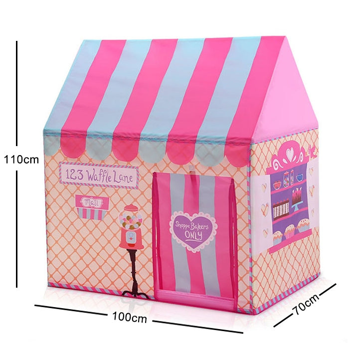 Tenda de Brincar para Crianças com Estampado, Pequena Casa de Jogos com Tapete, com Tapete (Preto e Branco), com Tapete (Rosa), com Tapete (Rosa Claro)