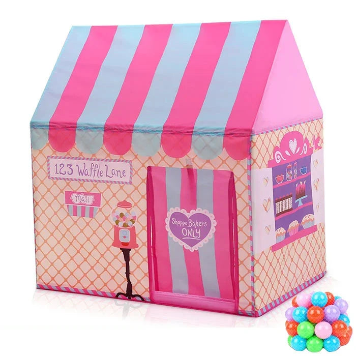 Tenda de Brincar para Crianças com Estampado, Pequena Casa de Jogos, com 50 Bolas Oceânicas, com 50 Bolas Oceânicas (Preto e Branco), com 50 Bolas Oceânicas (Rosa), com 50 Bolas Oceânicas (Verde), com 50 Bolas Oceânicas (Rosa Claro)