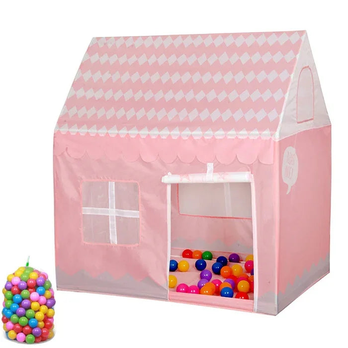 Tenda de Brincar para Crianças com Estampado, Pequena Casa de Jogos, com 50 Bolas Oceânicas, com 50 Bolas Oceânicas (Preto e Branco), com 50 Bolas Oceânicas (Rosa), com 50 Bolas Oceânicas (Verde), com 50 Bolas Oceânicas (Rosa Claro)