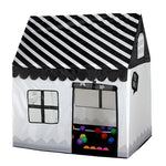 Tenda de Brincar para Crianças Doméstica com Impressão Pequena Casa de Jogos, (Preto Branco), (Rosa), (Verde), (Rosa Claro)