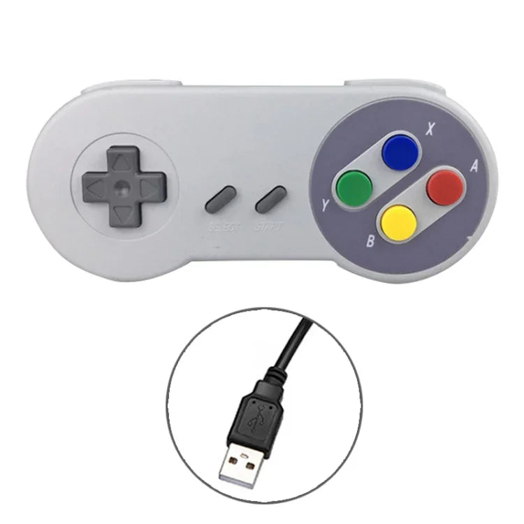 Comando de Jogo com Fio para Computador Interface USB de Cor Mista, Comando de Jogo com Fio USB