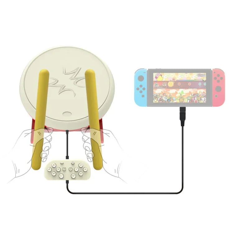 Controlador de Baquetas para Jogos DOBE TNS-1867 Kits de Bateria Taiko para Nintendo Switch, Para Nintendo Switch