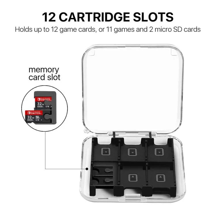 Caixa Porta Cartões de Memória 12 em 1 para Nintendo Switch